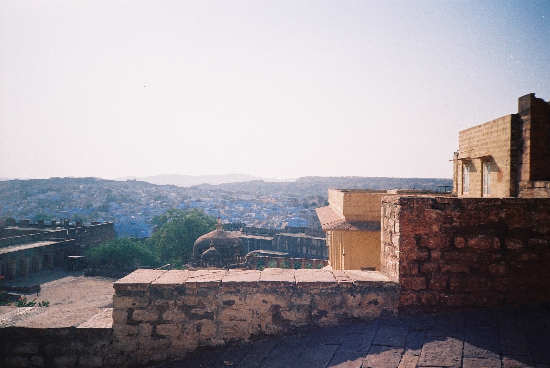 View of blue city from fort.JPG